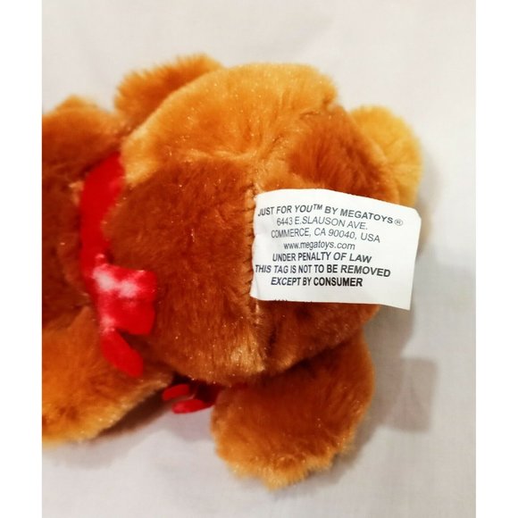 Reindeer with Scarf Plush Stuffed Animal 6" MegaToys - Picture 6 of 9